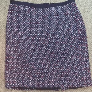 Talbots Tweed Pencil Skirt - Blue White, and Red